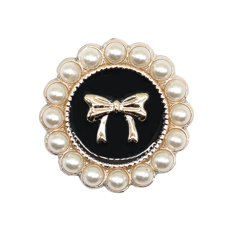 1/20pcs Black Metal Shoe Charms Bling Flower Luxury Bag Perfume Shoe Accessories Women Men Clog Buckle Sneaker Sandal Decoration
