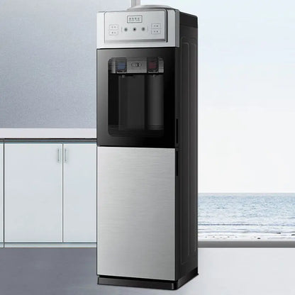 Water dispenser household vertical double door ice warm office dormitory cooling and heating bottled water
