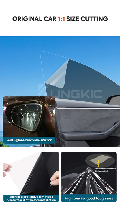 Pre-Cut Car Window Privacy Tint Film For Tesla Model 3 2020-2023 Auto solar UV Protector films for Tesla Model 3 Highland 2024