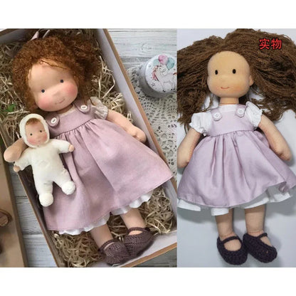 30cm New Waldorf Handmade Cotton Stuffed Plush Doll Kawaii Anime Collection Model Room Decoration Festival Gift Adults Toys