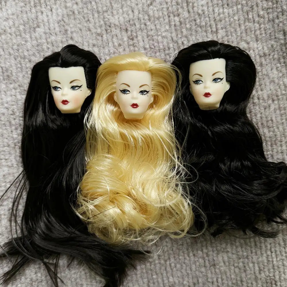 1/6 ST Face Mold Vintage Doll Heads For 30cm Solid Female Body Children Playing  Gifts