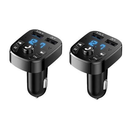 1/2/4/8/10Pcs Car Mp3 Player Dual Usb Fast Charger Fm Bluetooth Receiver Bluetooth Compatible 5.0 Fm Transmitter Usb Flash Drive