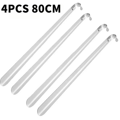 80cm Extra Long Shoe Horn Stainless Steel Silver Metal Shoes Remover Shoehorn Lifter Aid Slip Shoe Pull Tool Shoespooner
