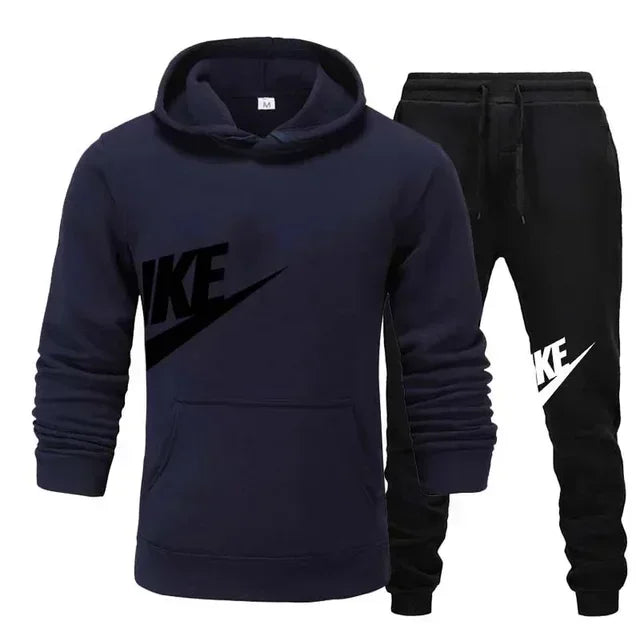 2025 Men's Sport Outfit, fashionable men's and women's casual suit hooded sweatshirt outdoor winter/spring sport hooded sweats