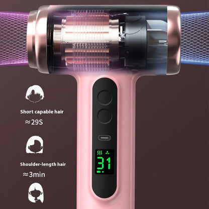 Travel Hair Dryer Cordless Rechargeable 15600mAh 200W  Hair Dryer Portable Travel Lightweight Hot Cold Blow for Dormitory Travel