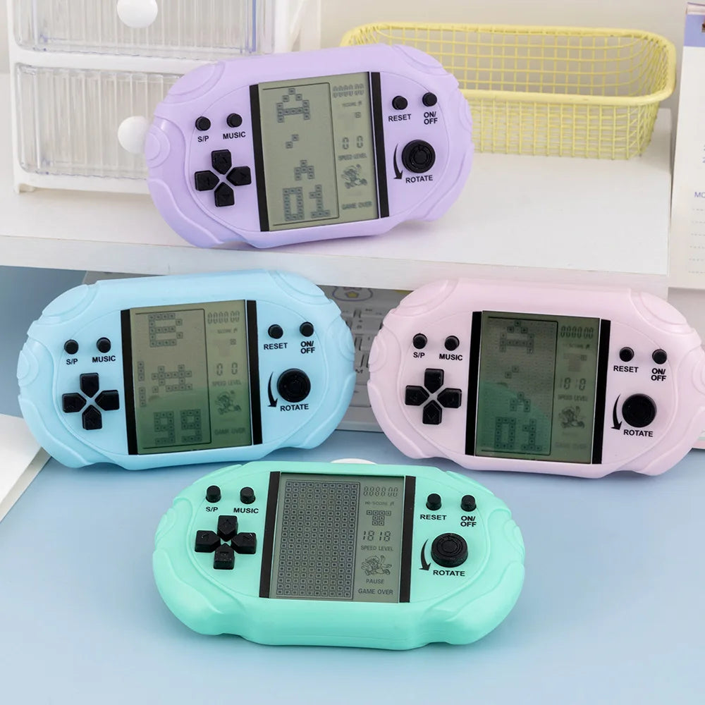 1/2/3 PCS Handheld Brick Game 26 Games Macaron Color Kids Giveaway Prize Small Toy