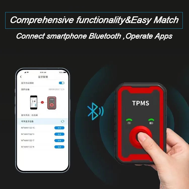 Programable TPMS Sensors 2 in 1 433MHz+315MHz Support Programing with CELL PHONE Tire pressure monitor System