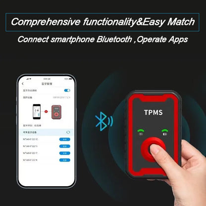 Programable TPMS Sensors 2 in 1 433MHz+315MHz Support Programing with CELL PHONE Tire pressure monitor System