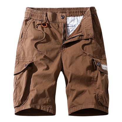 New Summer Men Cotton Cargo Shorts Men Fashion Bermuda Beach Jogger Shorts Men Casual Elastic waist Shorts Male Dropshipping