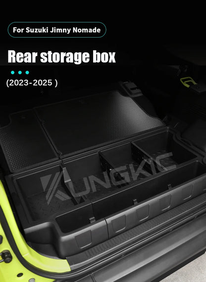 For Suzuki Jimny Nomade 5-door 2023 2024 2025 JB64 ABS Car Trunk Storage Box Organizer Case Tailbox Stowing Tidying Toolbox