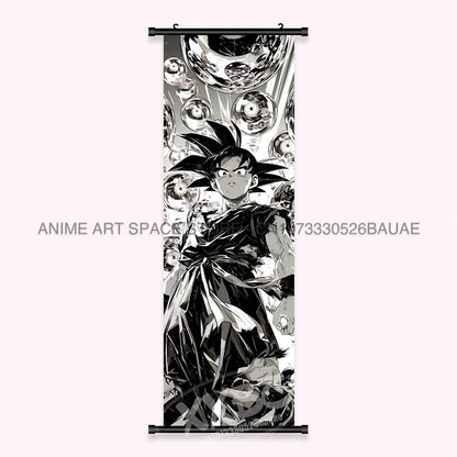 Dragon Ball Anime Wall Artwork Canvas Mural Scrolls Pictures Anime Character Son Goku Hanging Painting Poster Home Decoration