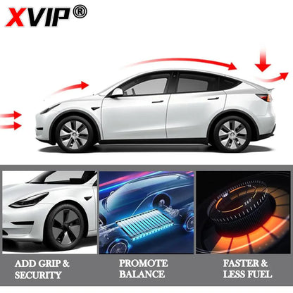 XVIP Rear Trunk Spoiler For Tesla Model Y 21-24 For Model 3 17-23 Highland 2024 Carbon Fiber ABS Wing Car Exterior Accessories