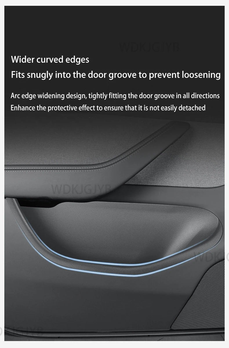 For Tesla Model YL Launch 2026 TPE Door Side Storage Box Front Rear Door Slot Organizer Tray Protector Model YL Door Storage Box