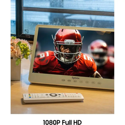 15.6" Portable TV, 1080P Smart TV, 10000mAh Battery (6H), Rechargeable, IP66 Waterproof, Supports Apps & Voice Control. Perfect