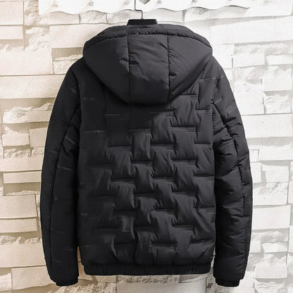 2025 New Winter New Cotton Jacket Men's Baseball Collar Mesh Pressed Lightweight Cotton Jacket Vintage Flight Casual Long Sleeve