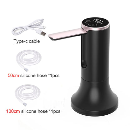 Electric Water Gallon Bottle Pump 19 Liters Foldable Water Dispenser Pump Rechargeable Automatic Desktop Drinking Water Pumps