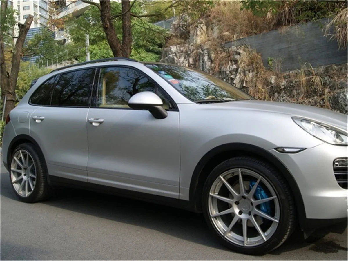 Multiple Colors Ice Metallic Matte Chrome Vinyl Car Wrap Film with Air Release Satin Car Stickers Foil