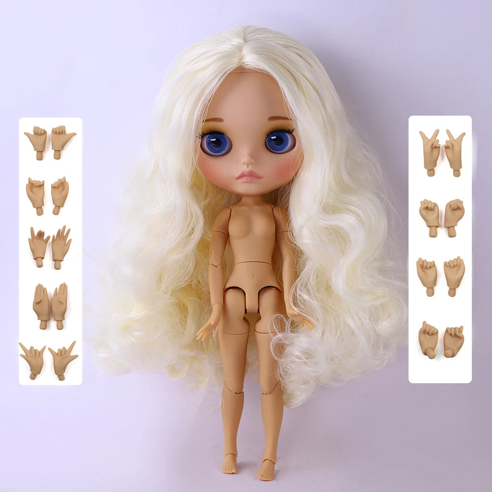 ICY DBS Blyth Doll 1/6 Joint 30cm tan Skin Matte Face Girl Set Doll BJD Toy Gift