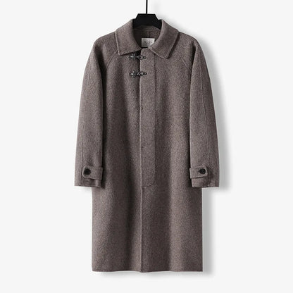 Men High Quality Autumn Winter Wool Coat Long Trench Coat Men