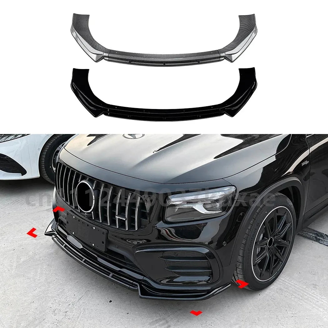 For 2024+ Mercedes Benz GLB X247 GLB220 GLB35 AMG Car Front Lip Spoiler Front Bumper Shovel Spoiler Exterior Body Kits