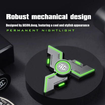 User Stress Anxiety ADHD Relief Figets Toy Fidget Spinner Metal Alloy Gyro Luminous Hand Stress Relief Toy Boy Adults Gifts