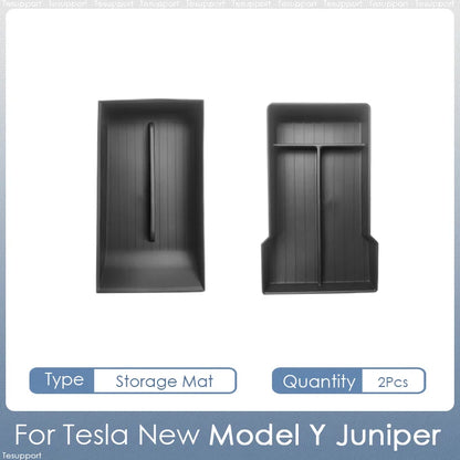 Storage Box for Tesla Model Y Juniper Accessories Center Console Trays for Tesla Model Y Juniper 2025-2026 Webcam Cover