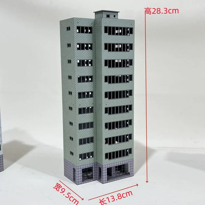 HO Scale 1/87 City Sand Table Train Scene Plastic Assembly Building Model Diy  Toy