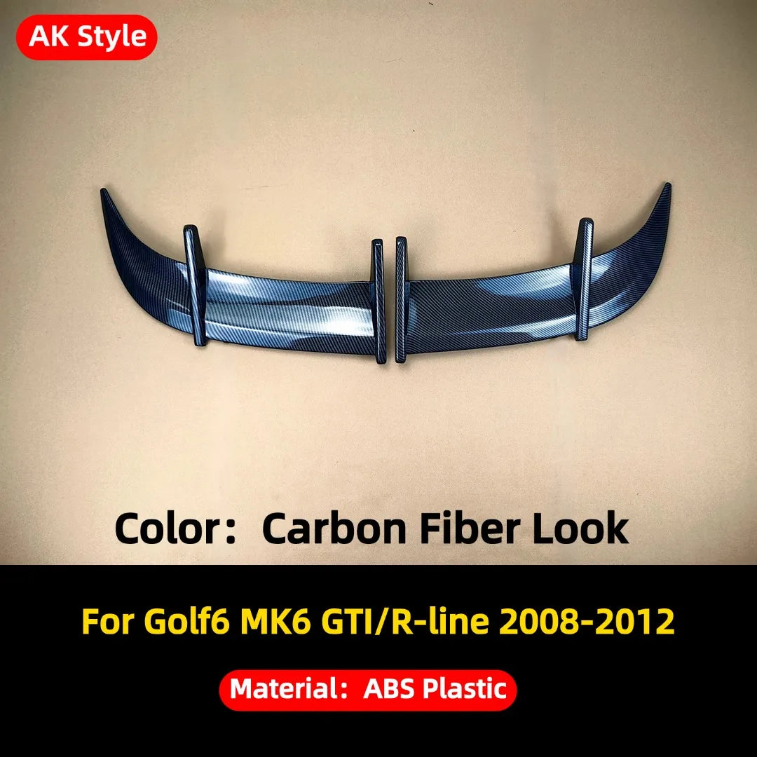 For Volkswagen VW Golf 6 MK6 GTI R line 2008-2012 Racing Rear Roof Wing Spoiler Trunk Lip Tail Trim Styling Tuning Accessories