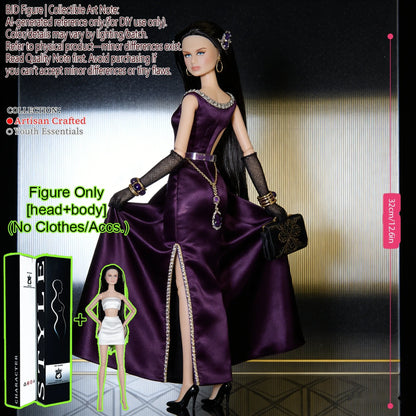 1/6 Scale Fashion BJD Doll 12 Joint Articulated Body Art Collection Doll For Home Decor