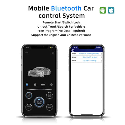 12V Car Remote Starter Start Stop Button Universal Centra lization Anti Theft Engine Lock Alarm System Auto Remote Starter