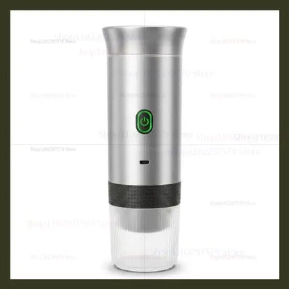Electric Portable Espresso Coffee Maker for Car Home Camping 3-in-1 Capsule Powder Travel Coffee Machine with USB Rechargeable