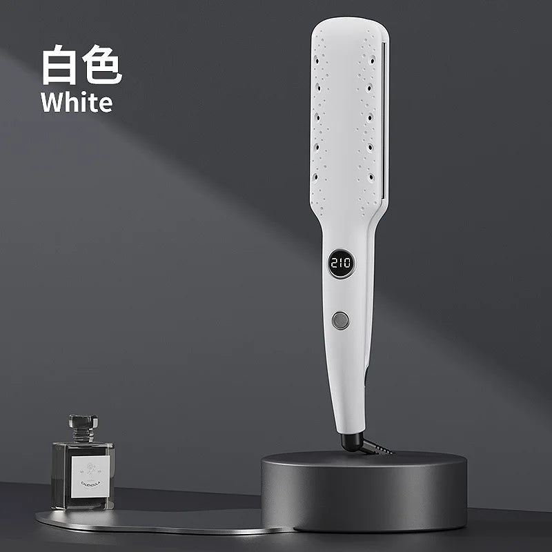 Korean-style wide-plate styling hair straightener and curler, dual-use hair straightener, straightening comb