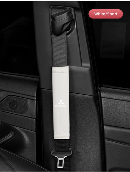 2Pcs Car Seat Belt Cover Shoulder Protector Auto Accessories For Mitsubishi Eclipse Lancer Outlander Pajero Ralliart Star Mirage