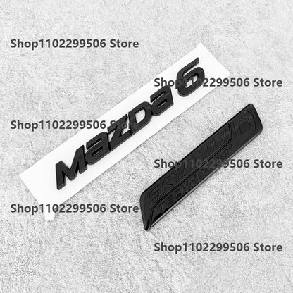 SKYACTIV Technology D  For Mazda 2 3  6  CX-5 CX-3 CX-8 CX-9 diesel version black Rear Trunk Tail Logo Sticker Emblem Decal