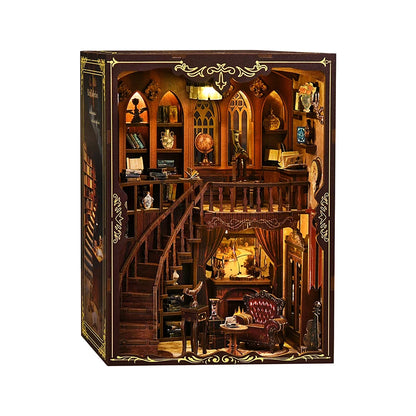 DIY 3D Wooden Book Nook Doll Houses Kits Puzzle Booknook Miniature Desktop Decor Creative Toys For Xmas Gifts