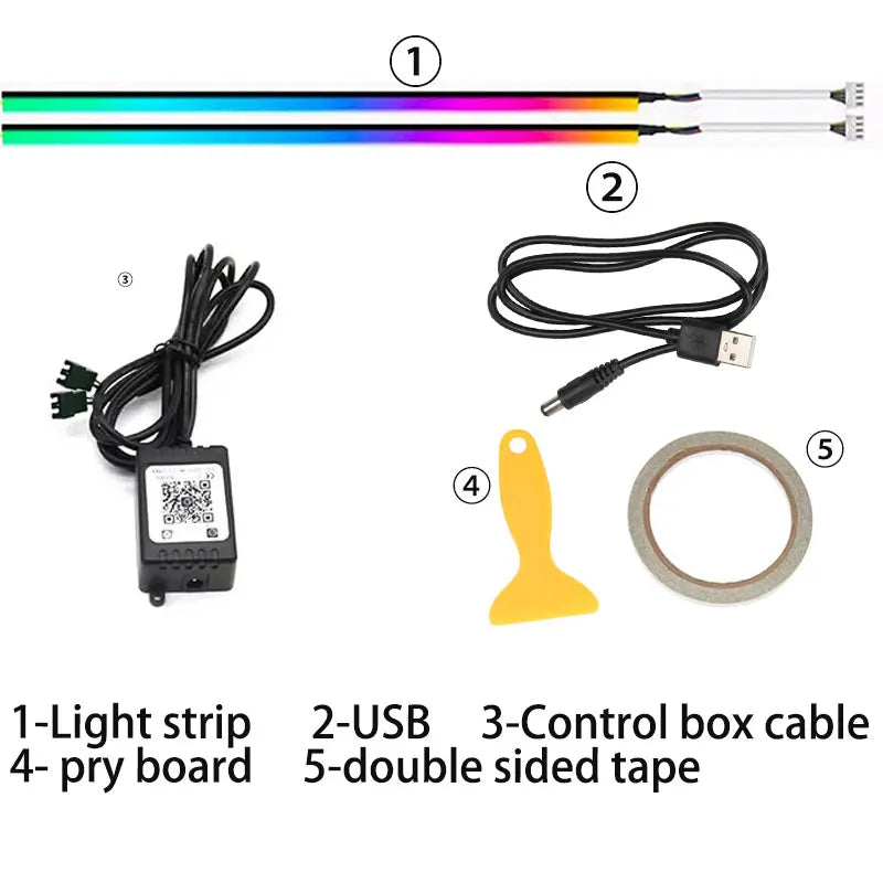 Symphonic  APP Control 256 Colours LED Skylight Ambient Light Atmosphere Sunroof Light Car Roof Panoramic car roof ambient light