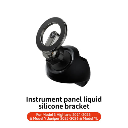 YZ For Tesla Model 3 Y Highland Juniper Door Handle Magnetic Car Phone Holder 360 Degree Rotation Metal Car Mount for All Phones