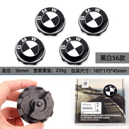 Original BMW 56/68mm Magnetic Suspension Hub Cover for 1 3 5 7 Series X1 X3 X5 - Tire Center Symbol 50th Anniversary Edition