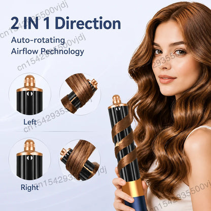 7-in-1 Hair Dryer, 110,000 RPM High-Speed Hair Care Ionic Hair Dryer, Quick Drying, Multi-Function Curling Iron Set