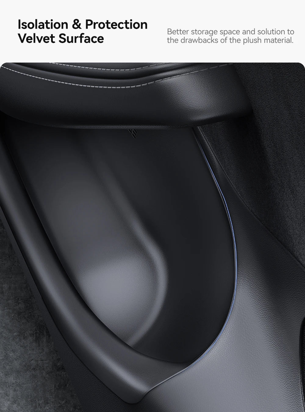 YZ For Tesla Model 3 Y Highland Juniper Car Door Side Storage Box Front Rear Side TPE Door Storage Organizer Tray Accessories