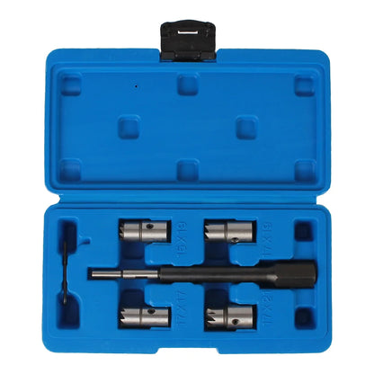 Car Diesel Injector Seat Cutter Set Oil Nozzle Reamer Carbon Remover Clean Kit Auto Repair Tool Automotive Accessories Universal