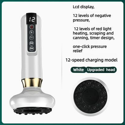 Electric Massager, Anti Orange Peel Tissue Suction Can, Beauty And Health Scraping, Infrared Thermal Slimming Massage Thera