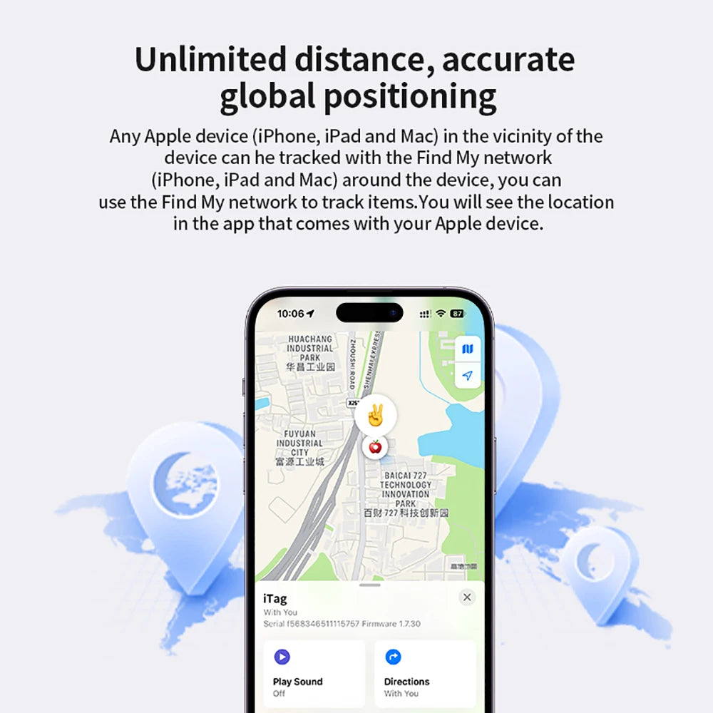 GPS Locator Pet Wallet Suitcase Car Global Positioning Tracking Elderly Kids Anti Getting Lost Finder For iPhone Find My