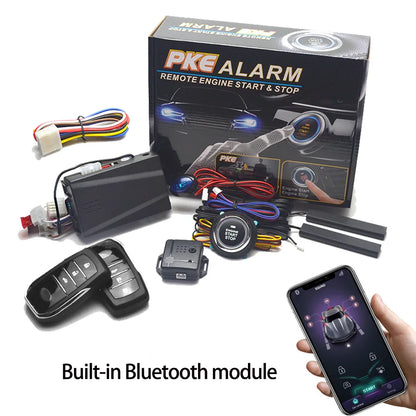 Remote Starter and Car Alarm Smart App Remote Start Stop System for Cars Engine Push Start System with Auto Ignition Button