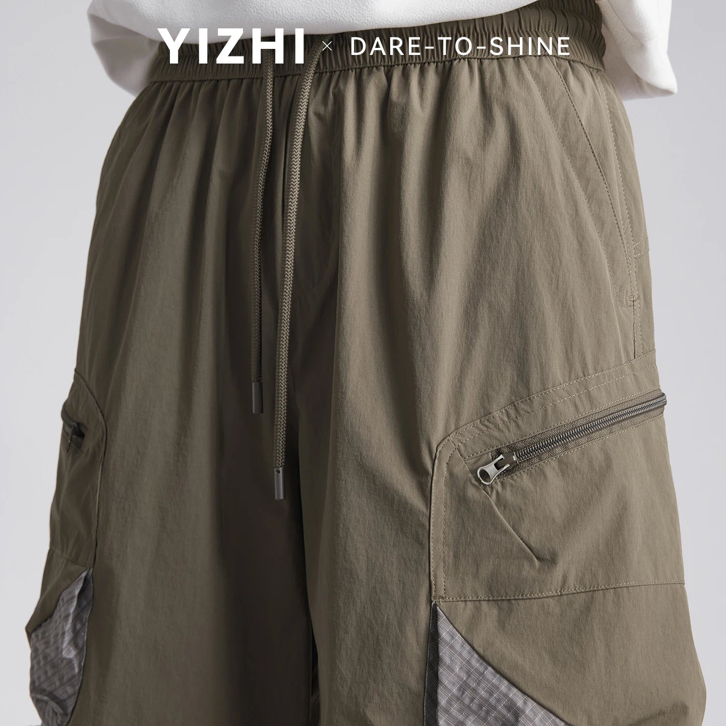 Fashion Men Quick Dry Breathable Outdoor Cargo Shorts 2026 Summer Loose Multi Pocket Retro Casual Commute Five Points Shorts