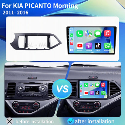 Android 16 For KIA PICANTO Morning 2011 2012 2013 2014 2015 2016 Carplay Auto Multimedia Car Radio Navigation Player WIFI+4G DSP