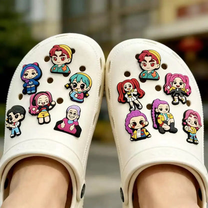 Hot Toys Cartoon 16-100pcs Shoe Charms For Sandals,Shoe Decoration Accessories Shoe Pins Great Gift For Men Women