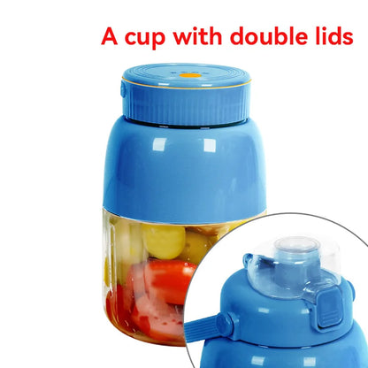 Portable Fruit Juicer Cup Multi-function Electric Travel Blender Large Capacity Ice Crusher Smoothie Quick Making For Travel