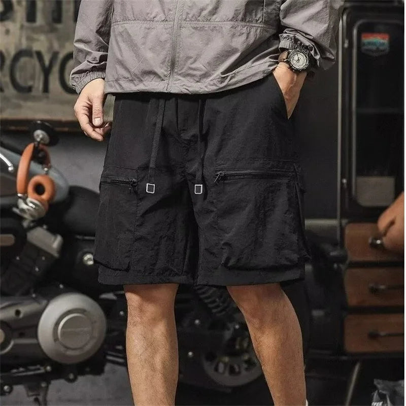 2026 New Summer Cargo Shorts For Men American Style Outdoor Y2K Trendy Sports Pants Baggy Casual Fashion Hip Hop Bermuda Shorts