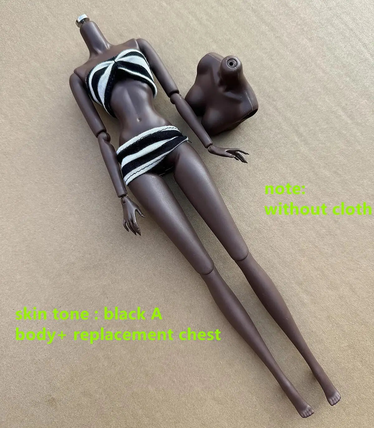 NEW LULY 1/6 Doll Body 2024 Version 12 Skin Tones High Quality Joints Removable Doll Body With Replacement Chest
